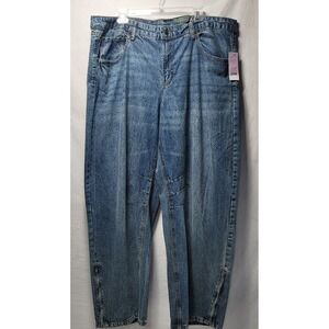 Wild Fable Womens Size 17 Low Rise Barrel Leg Jeans Acid Wash Zipper Ankle